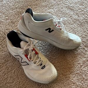 New Balance White and Black Athletic Shoes